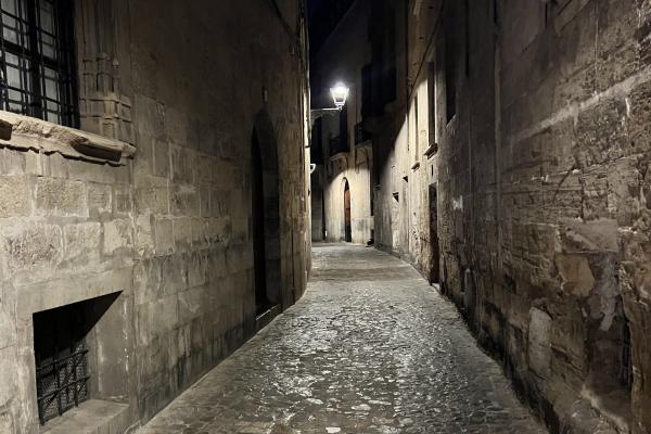 Alleine im Dunkeln unterwegs